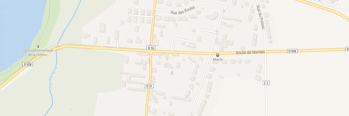 Plan du 16 Rte de Mantes à Oulins