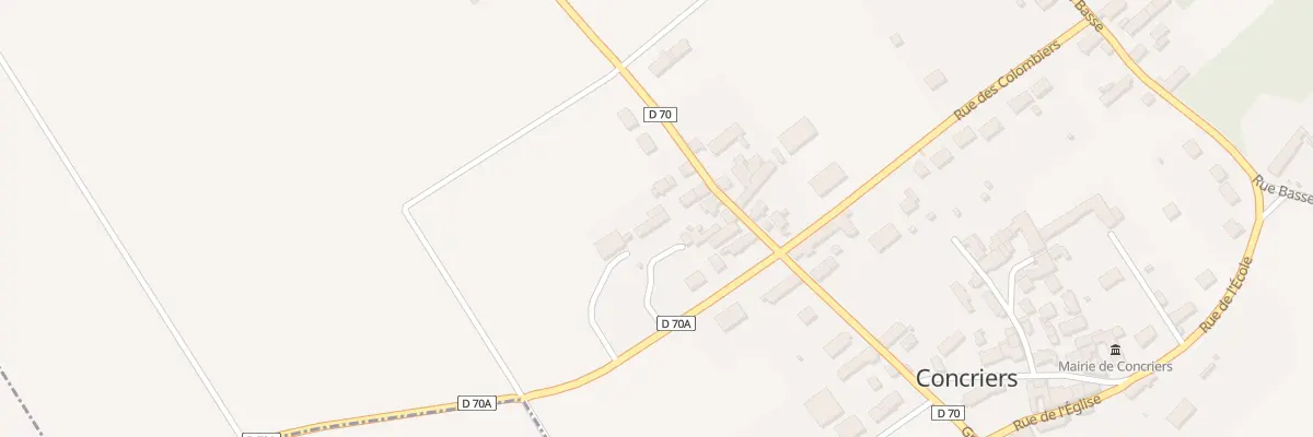 Plan du 25 Gr Grande Rue à Concriers