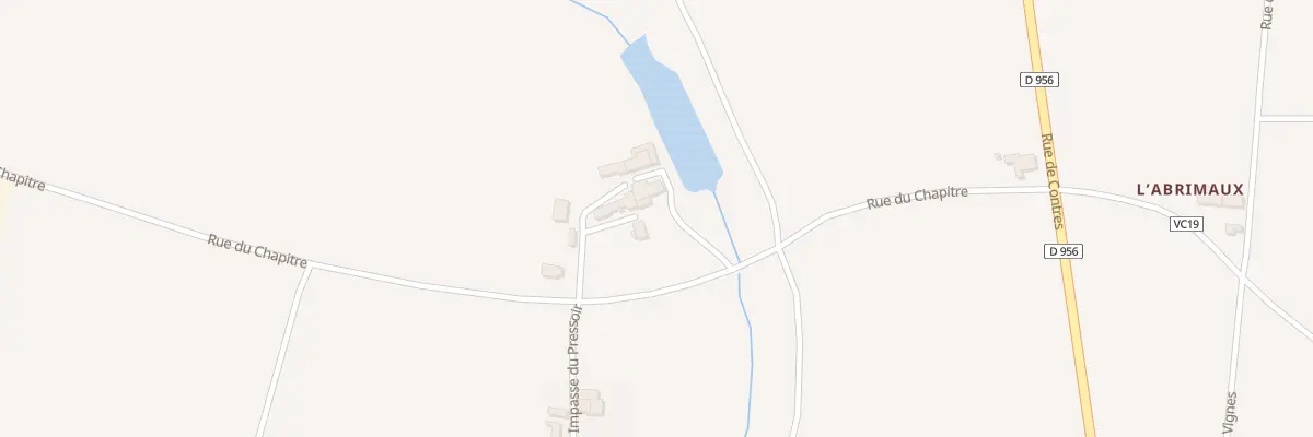 Plan du 235 Rue du Chapitre à Chémery