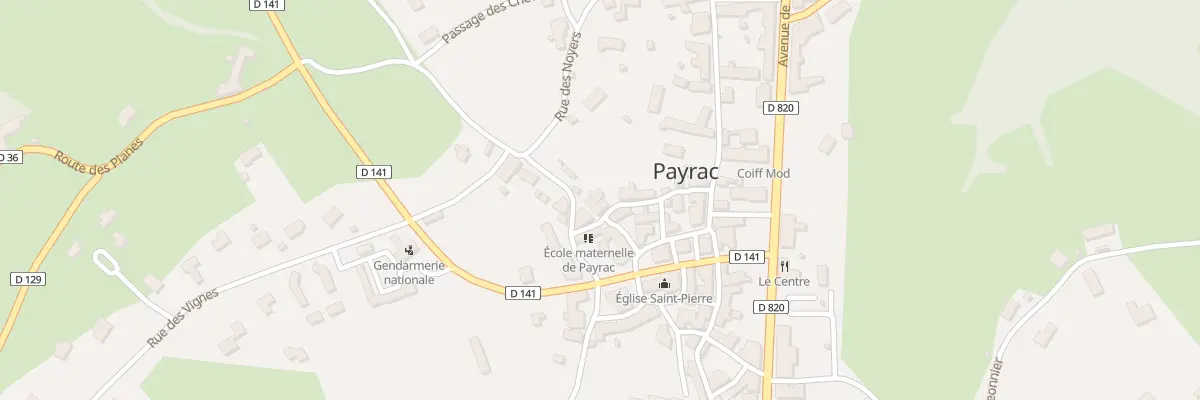 Plan du 5217 Payrac à Payrac