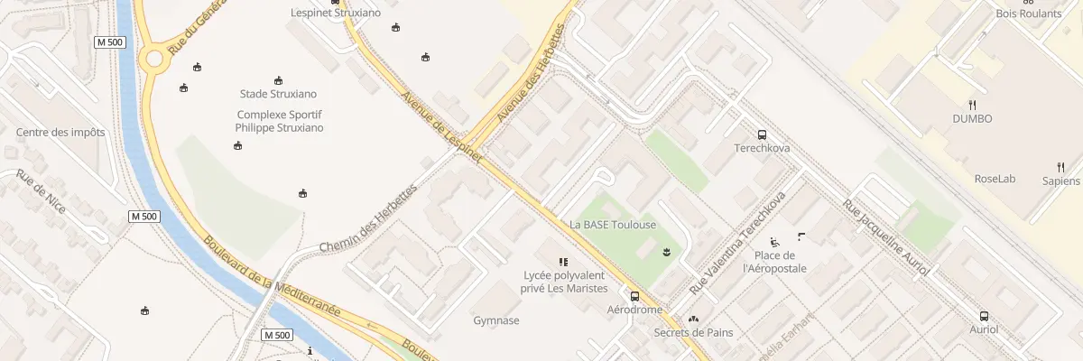 Plan du 135 Av de Lespinet à Toulouse
