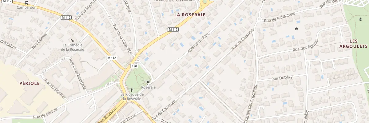 Plan du 16 Av du Parc à Toulouse