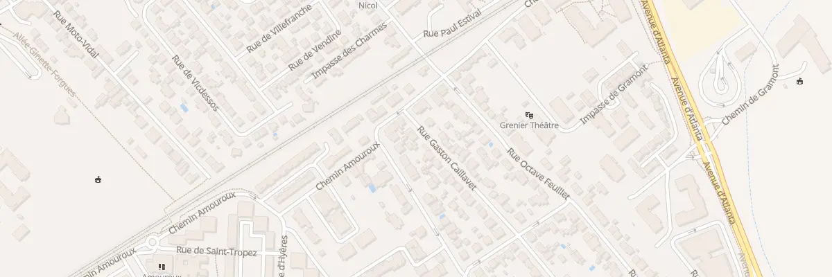 Plan du 4 Rue Gaston Caillavet à Toulouse