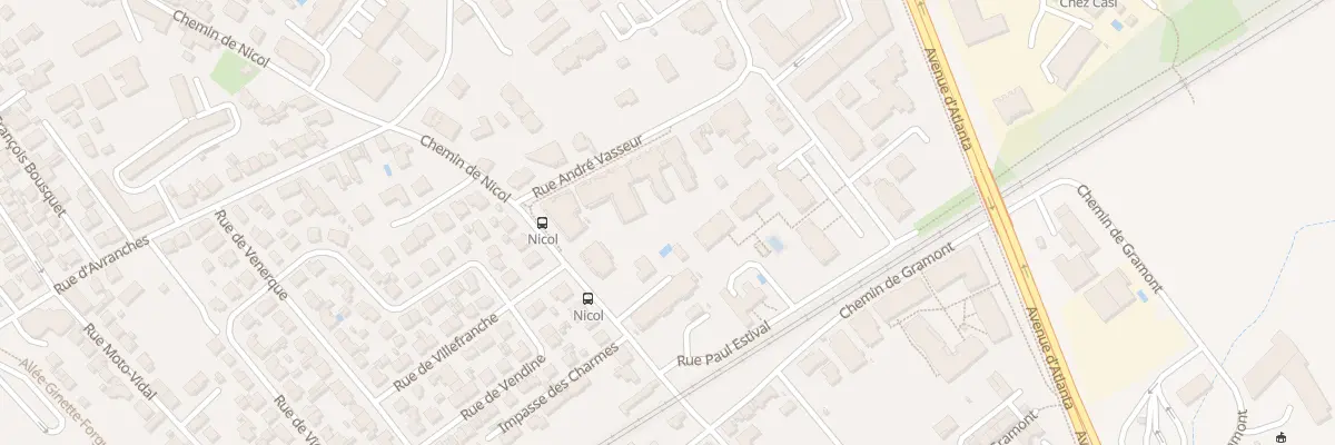 Plan du 8 Rue André Vasseur à Toulouse