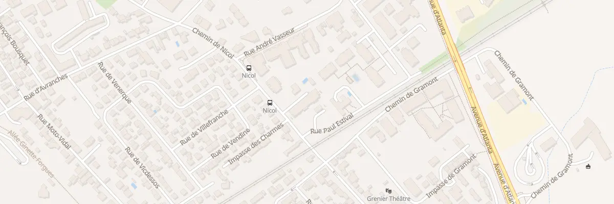 Plan du 110 Che de Nicol à Toulouse