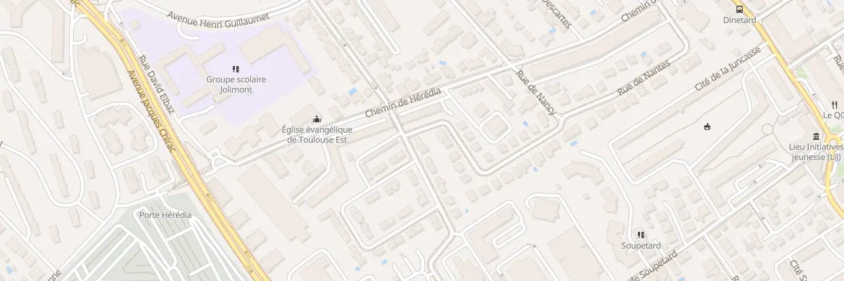 Plan du 1 Rue du General Ferrie à Toulouse