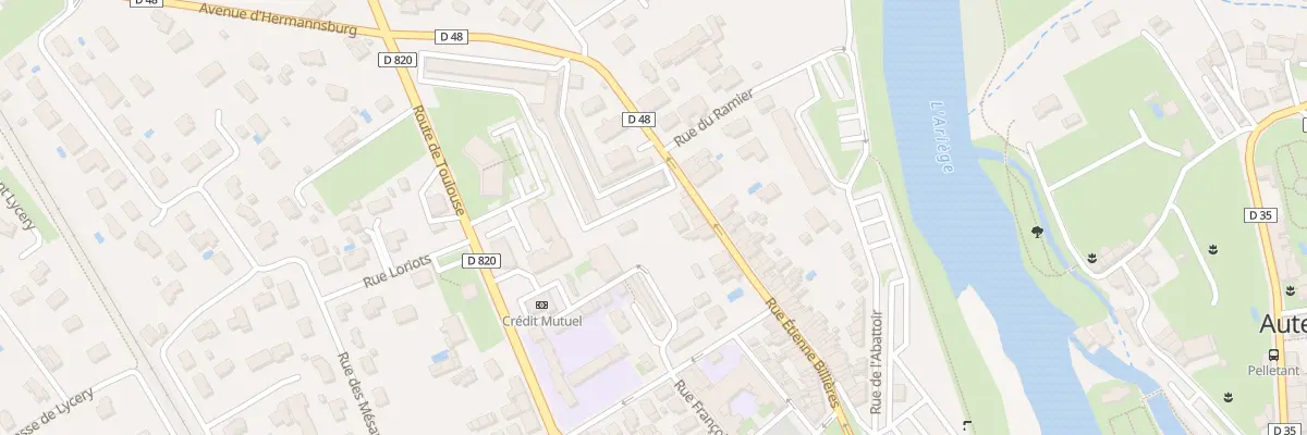 Plan du 43R Rue Etienne Billières à Auterive