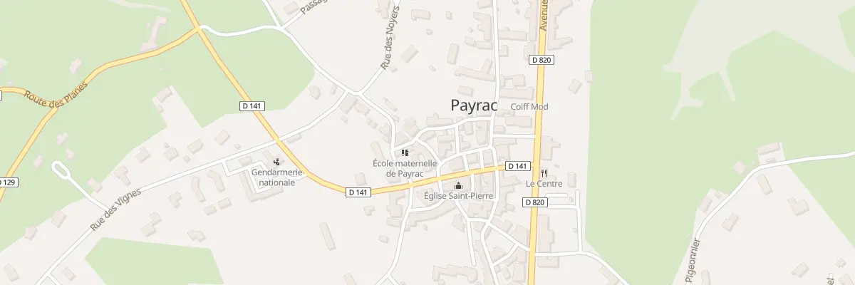 Plan du 5282 Payrac à Payrac