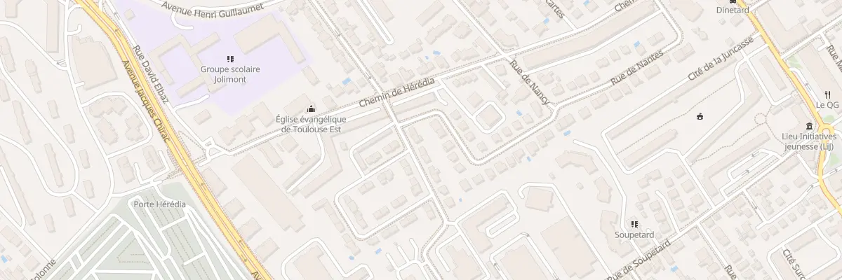Plan du 3 Rue du General Ferrie à Toulouse