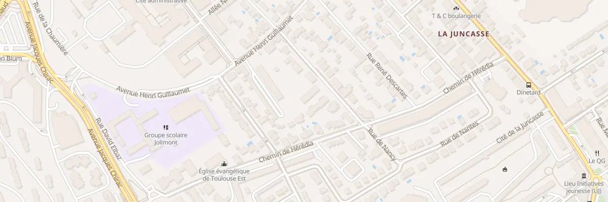 Plan du 14 Rue Jean Poncelet à Toulouse