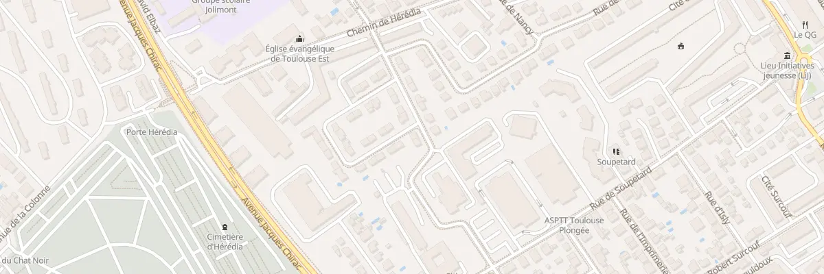 Plan du 10 Rue du General Ferrie à Toulouse
