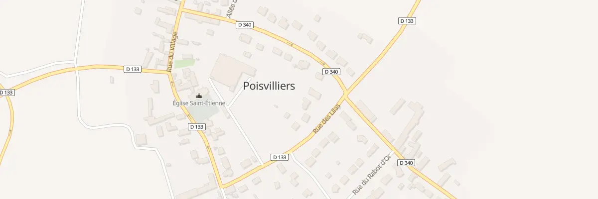 Plan du 11 Rue des Lilas à Poisvilliers