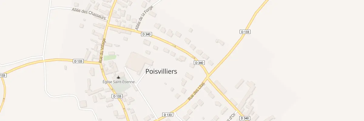 Plan du 10 Rue de la Forte Maison à Poisvilliers