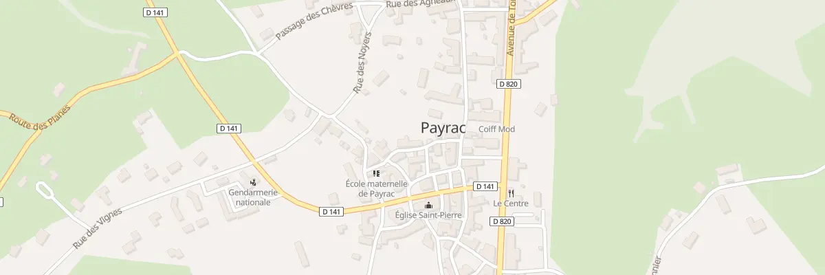 Plan du 5295 Payrac à Payrac