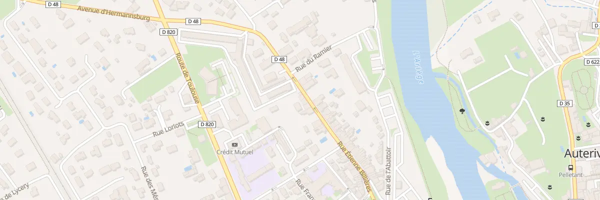 Plan du 43B Rue Etienne Billières à Auterive