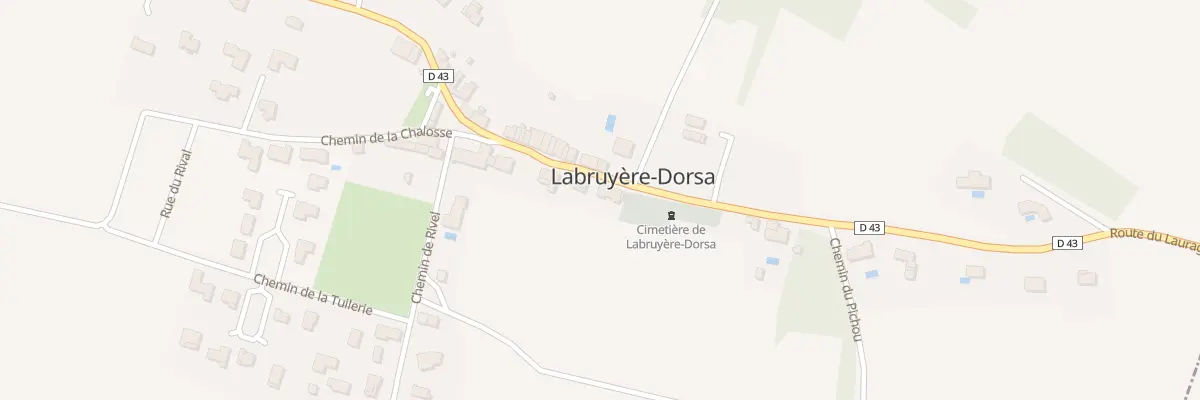 Plan du 10 Rte du Lauragais à Labruyère-Dorsa