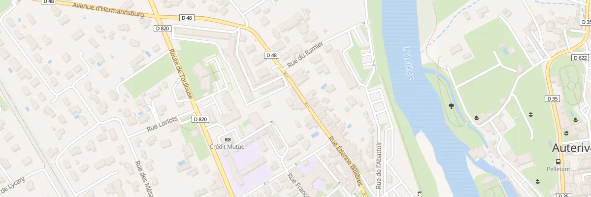 Plan du 43 Rue Etienne Billières à Auterive