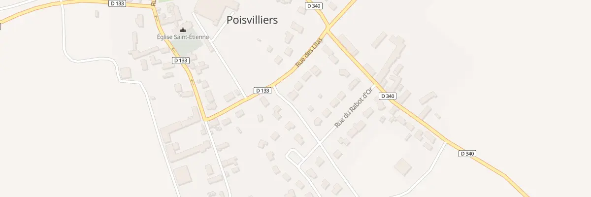 Plan du 8 Rue des Lilas à Poisvilliers