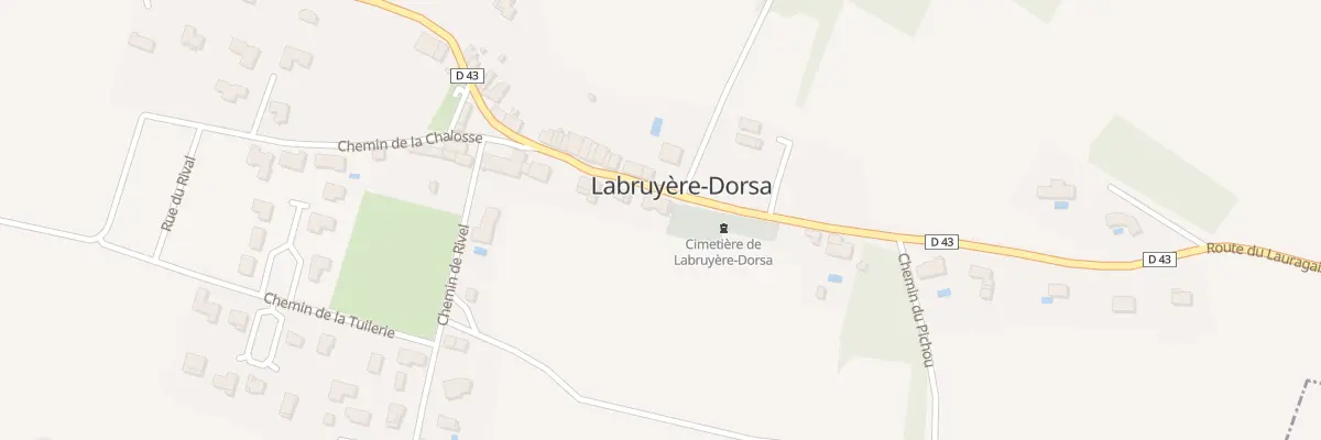 Plan du 12 Rte du Lauragais à Labruyère-Dorsa