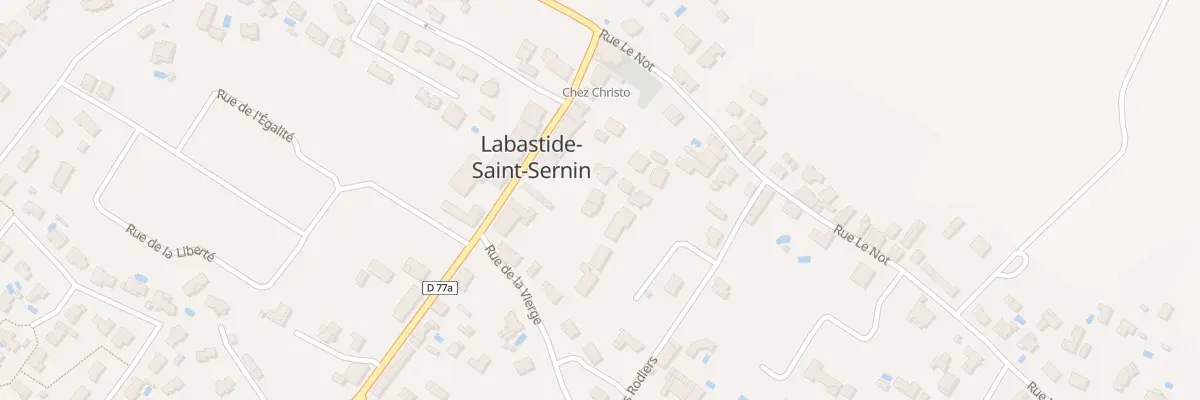 Plan de la Rue de la Vierge à Labastide-Saint-Sernin