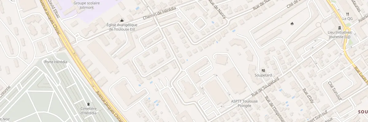 Plan du 15 Rue du General Ferrie à Toulouse