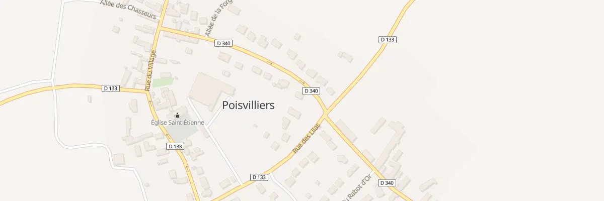 Plan du 12 Rue de la Forte Maison à Poisvilliers