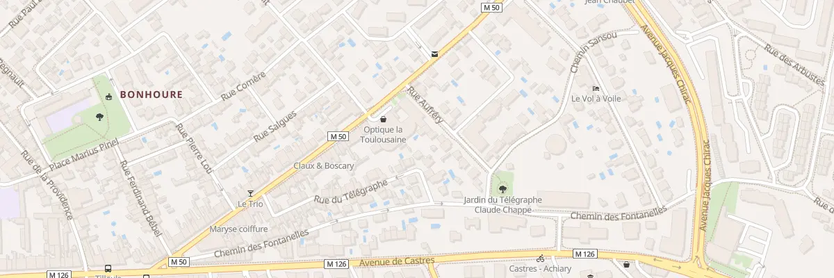 Plan du 15 Rue Aufrery à Toulouse