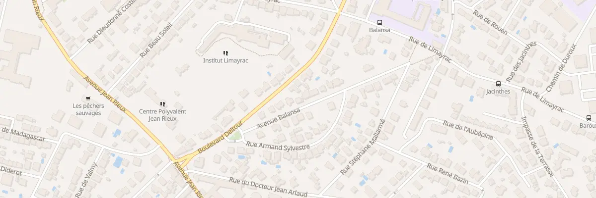 Plan du 7 Av Balansa à Toulouse