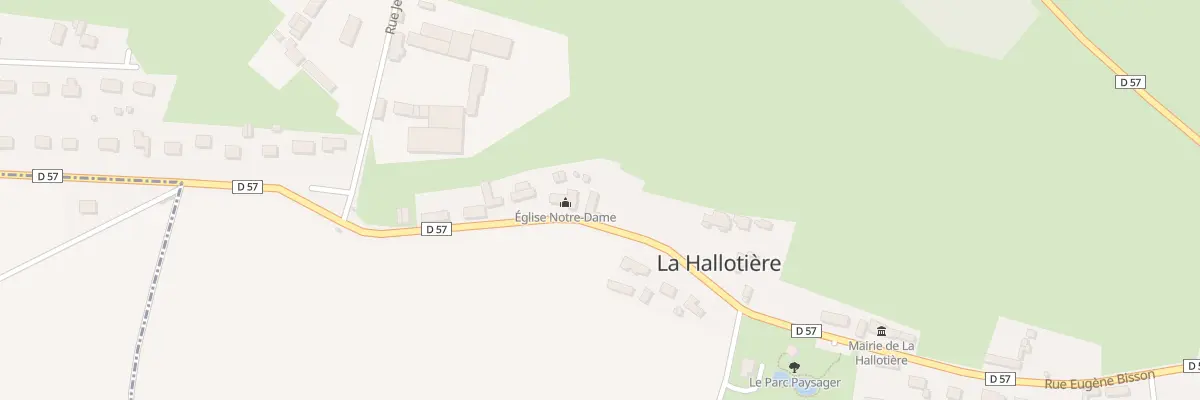 Plan du 750 Rue Eugene Bisson à La Hallotière