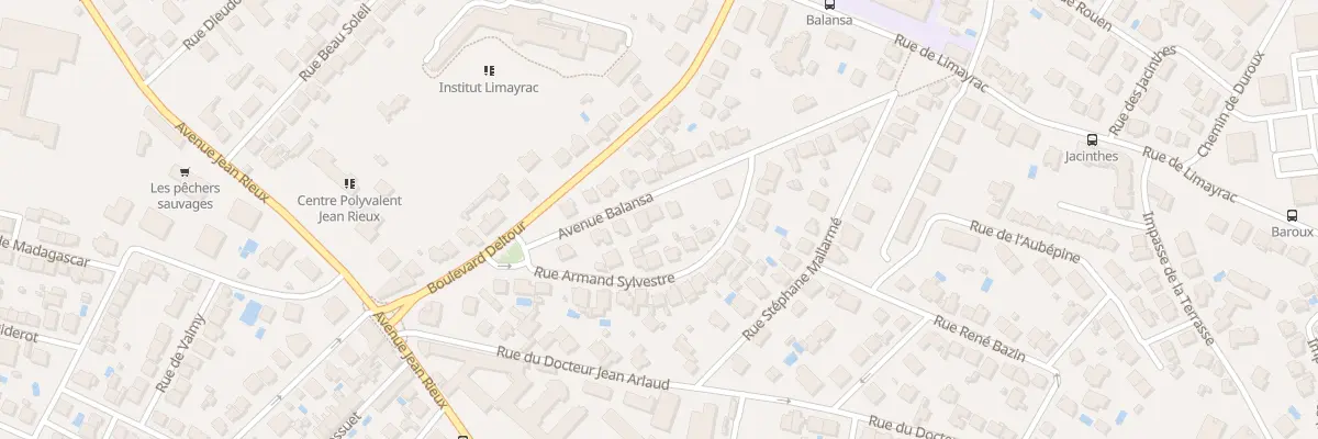 Plan du 10 Av Balansa à Toulouse