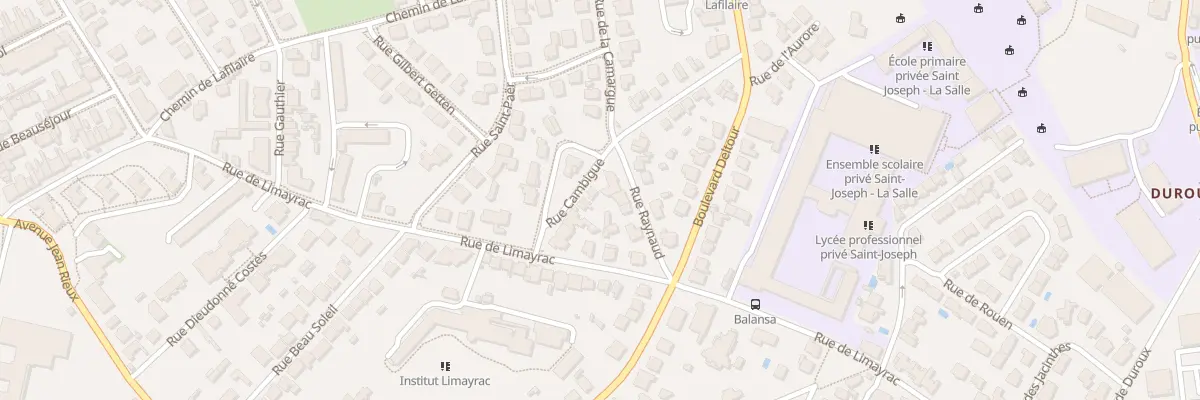Plan du 10 Rue Cambigue à Toulouse