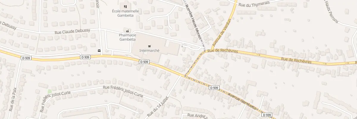 Plan du 6 Rue de Verdun à Mainvilliers