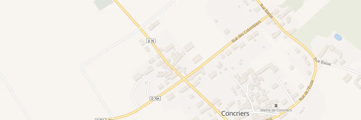 Plan du 20 Grande Rue à Concriers