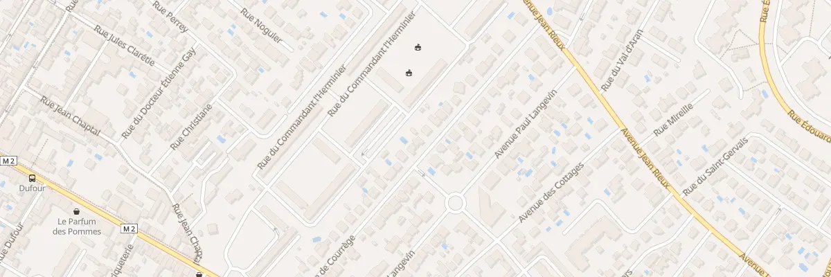 Plan du 33 Av Courrege à Toulouse