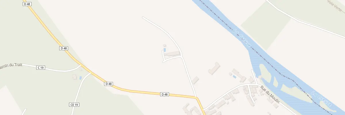 Plan de la Rue du Commandant Nandillon à Thenay