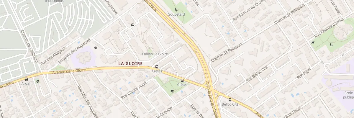 Plan du 79 Av de la Gloire à Toulouse