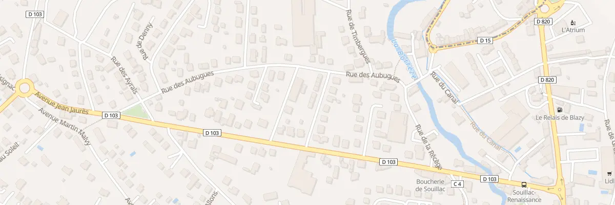 Plan du 5412 Rue de la République à Souillac