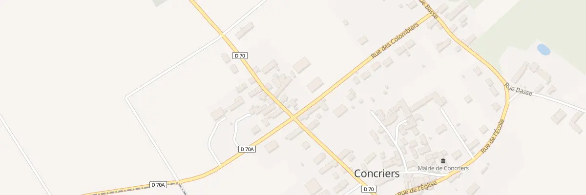 Plan du 18 Gr Grande Rue à Concriers