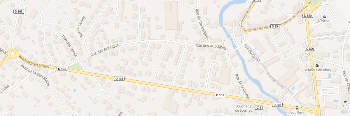 Plan du 5413 Rue de la République à Souillac
