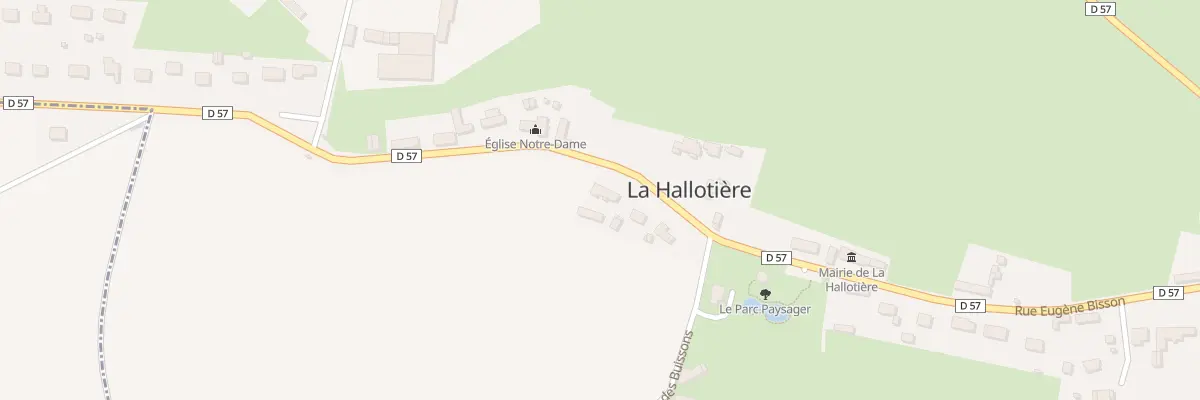 Plan du 5013 Terres de la Hallotiere à La Hallotière