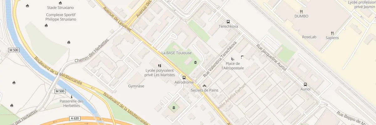 Plan du 147 Av de Lespinet à Toulouse