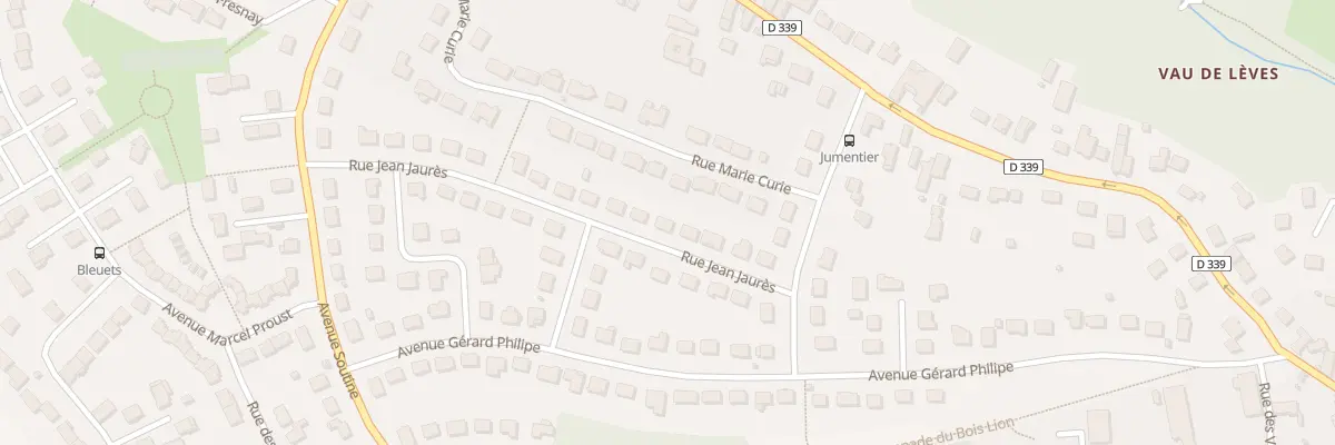 Plan du 10 Rue Jean Jaurès à Lèves