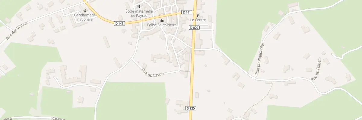 Plan du 5276 Payrac à Payrac