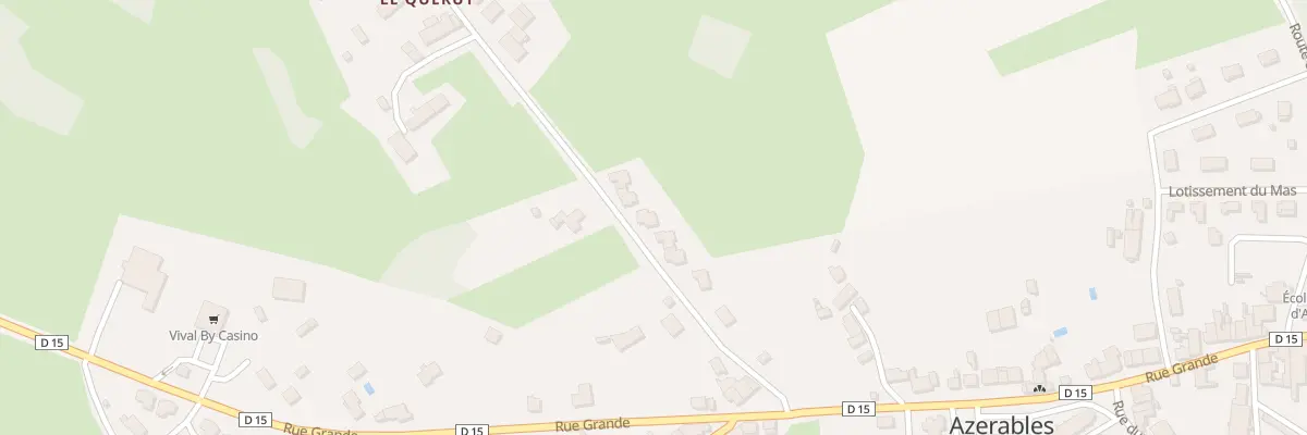 Plan du 5 Rte du Quérut à Azerables