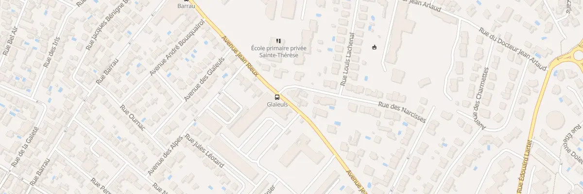 Plan du 2 Rue des Narcisses à Toulouse