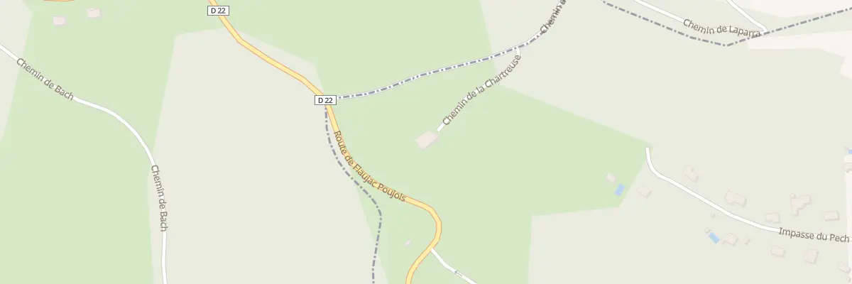 Plan du 380 Che de la Chartreuse à Flaujac-Poujols