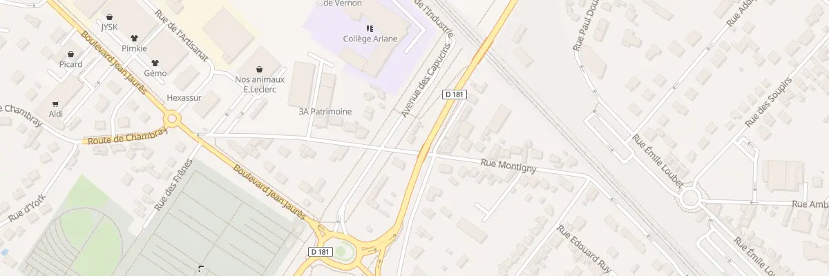 Plan du 30 Rue de Montigny à Vernon