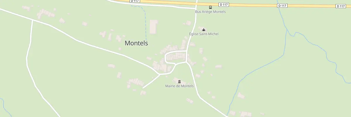 Plan du 25 Village de Montels à Montels