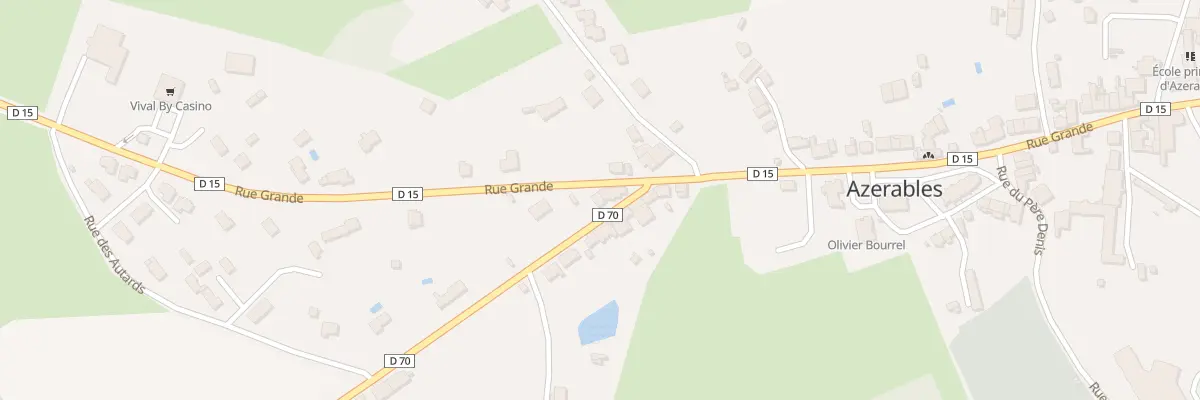 Plan du 25 Rue Grande à Azerables