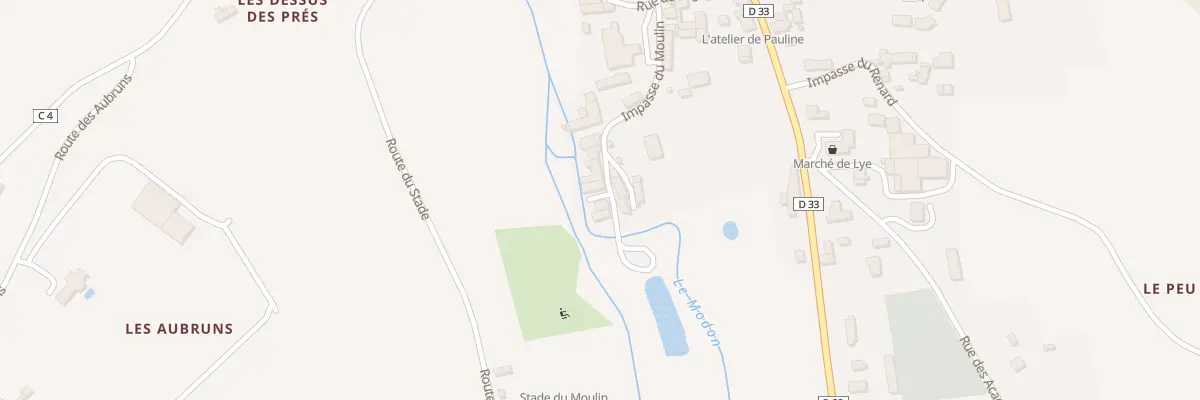 Plan du 10 Imp du Moulin à Lye
